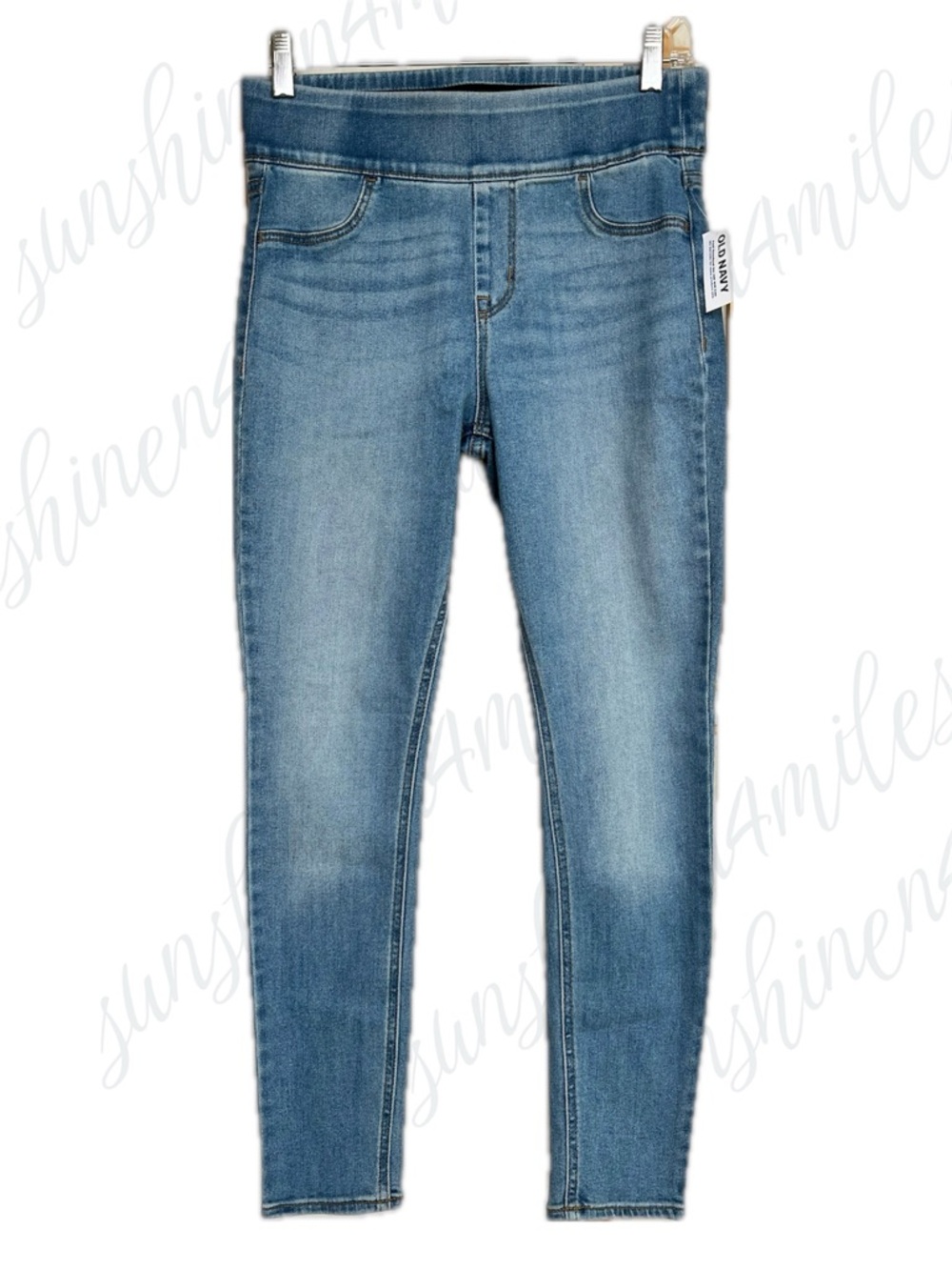 Old Navy Mid-Rise ROCKSTAR Super Skinny Pull-On Denim Jean Jeggings ~ 4 Short